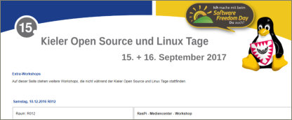 Kieler Open Source und Linux Tage